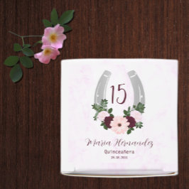 Caja Para Regalos Floral Western Horseshoe Quinceanera