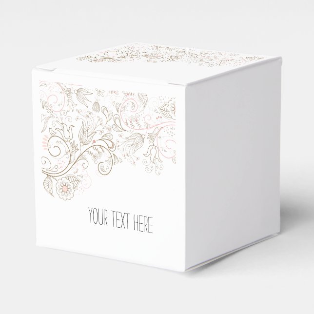 Caja Para Regalos Floral Whimsy (Costado Anverso)