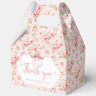 Caja Para Regalos Florales rosados creen que es un Baby Shower Chica