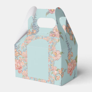 Caja Para Regalos Florales shabby chic rosas y azules