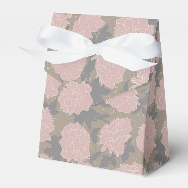 Caja Para Regalos Florecimiento de Rubor, romance tropical (Front Side)