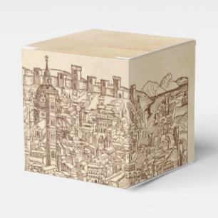 Caja Para Regalos Florencia, grabar en madera medieval