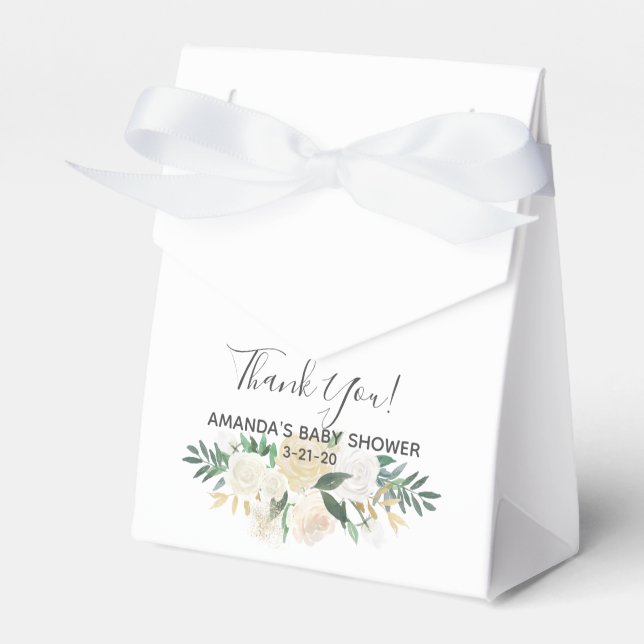 Caja Para Regalos Flores Baby Shower (Front Side)