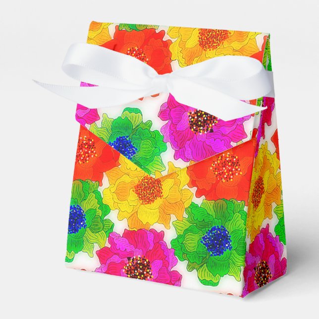 Caja Para Regalos Flores brillantes (Front Side)