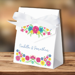 Caja Para Regalos Flores coloridas de México