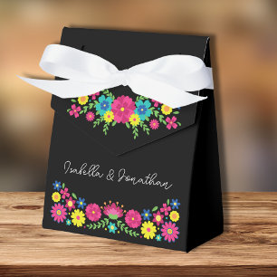 Caja Para Regalos Flores coloridas de México