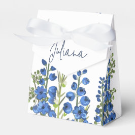 Caja Para Regalos Flores de delfino azul de julio