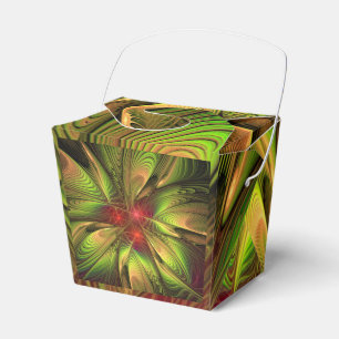 Caja Para Regalos Flores de fantasía fractal blandas y tendientes