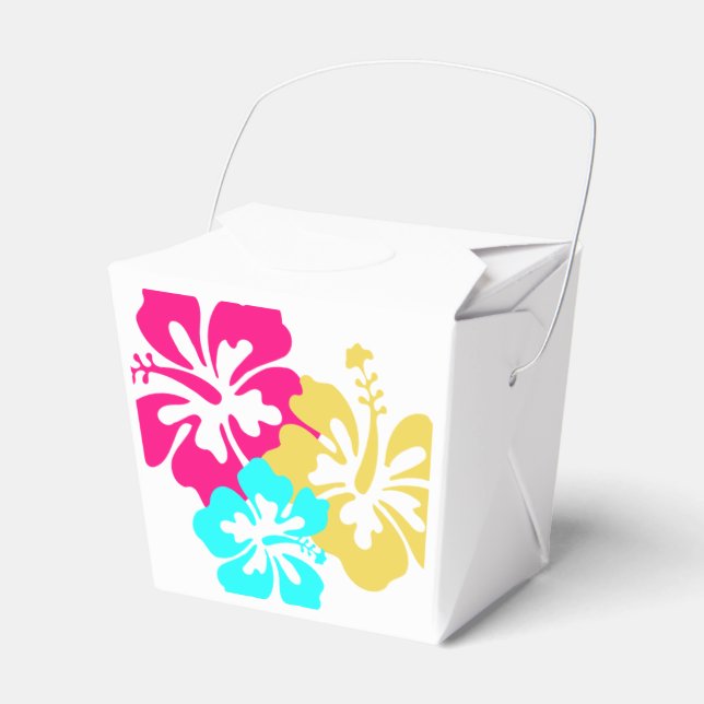 Caja Para Regalos Flores de Hibisco Hawaiano (Front Side)