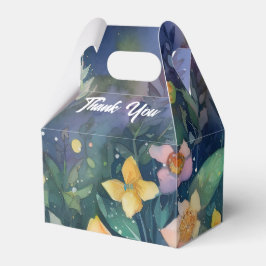 Caja Para Regalos Flores de Jardín Nocturnas