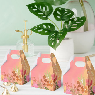 Caja Para Regalos Flores de jardín rosado de color de arena rosa de 