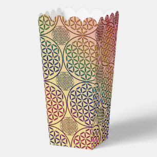 CAJA PARA REGALOS FLORES DE LA VIDA - PATRÓN 18