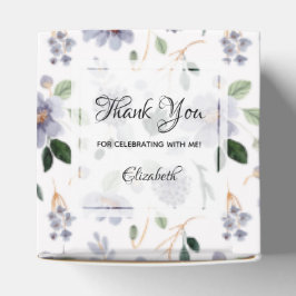 Caja Para Regalos Flores de lavanda de color púrpura a la acuarela