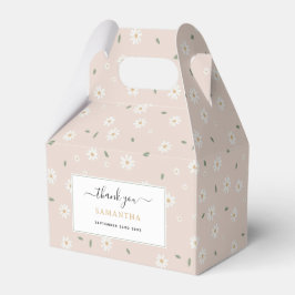 Caja Para Regalos Flores de margarita lindas y vegetación