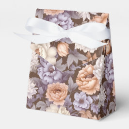 Caja Para Regalos Flores de melocotón color beige claro