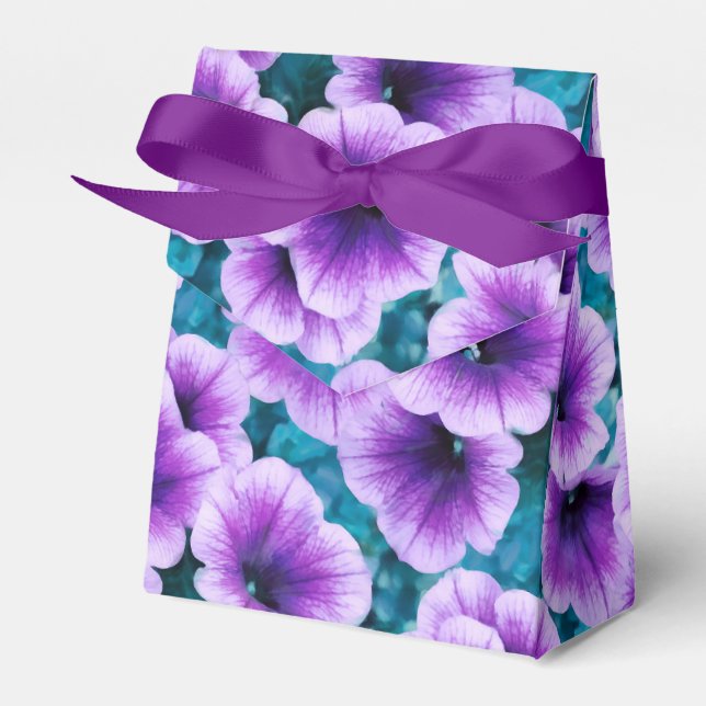 Caja Para Regalos Flores de Petunia Lavender (Front Side)