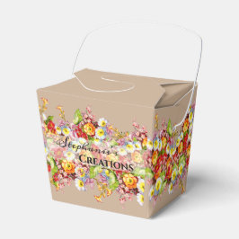 Caja Para Regalos Flores de primavera floral Primrose Taupe Profesio