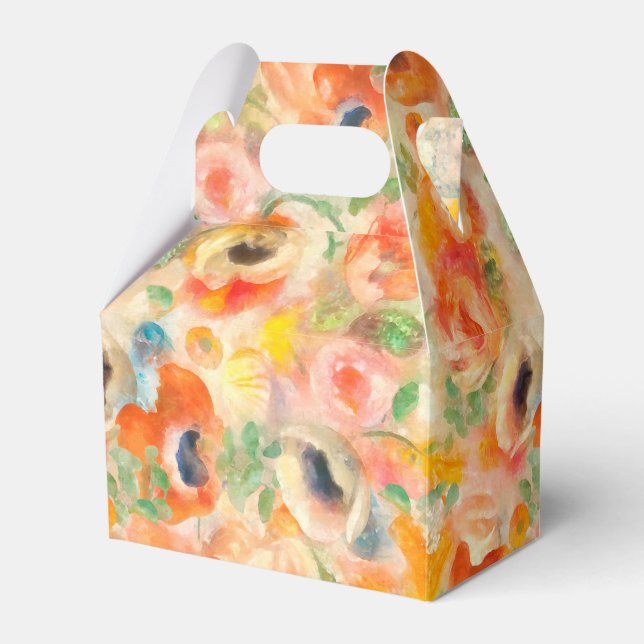 Caja Para Regalos Flores de primavera naranja (Front Side)