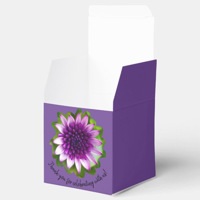 Caja Para Regalos Flores de sombra de lavanda (Abierto)