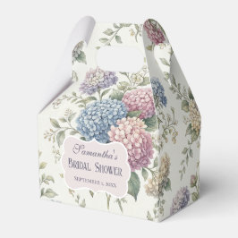 Caja Para Regalos Flores delicadas de Hortensia para Desayuno Nupcia