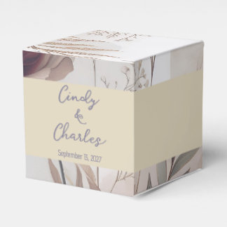 Caja Para Regalos Flores elegantes