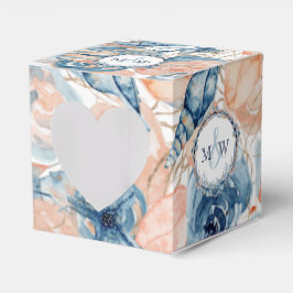 Caja Para Regalos Flores Náuticas de conchas marinas Bodas