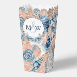 Caja Para Regalos Flores Náuticas de conchas marinas Bodas