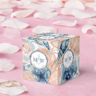 Caja Para Regalos Flores Náuticas de conchas marinas Bodas