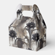 Flores negras de estilo gótico