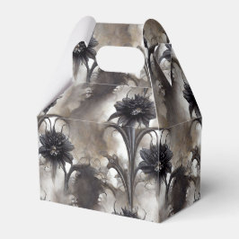 Caja Para Regalos Flores negras de estilo gótico