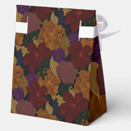 Caja Para Regalos Flores pintadas de aceite