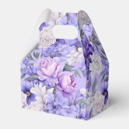 Caja Para Regalos Flores púrpuras de luz romántica