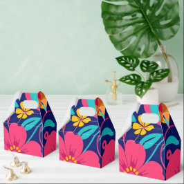 Caja Para Regalos Flores retro brillantes y audaces - Estilo dopamin