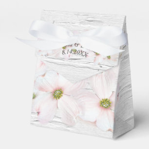Caja Para Regalos Flores rosas en la textura birch