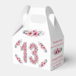 Caja Para Regalos Flores rosas Gran oliage verde Chica de cumpleaños