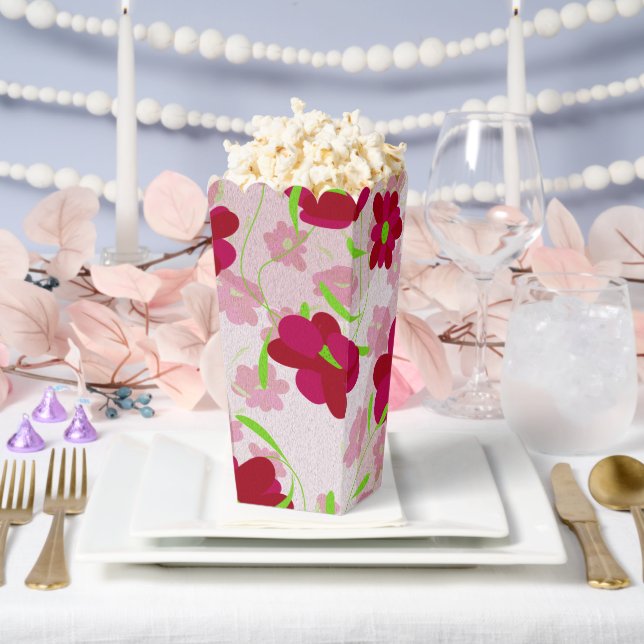 Caja Para Regalos Flores rosas y rojas - Floral (Boda)