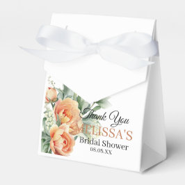 Caja Para Regalos Flores rusticas de coral boho verde gracias