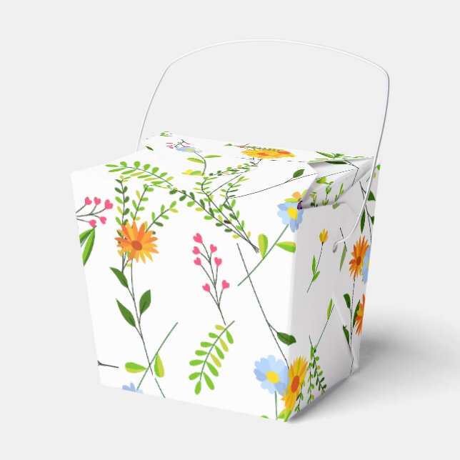 Caja Para Regalos Flores salvajes de verano de primavera (Front Side)