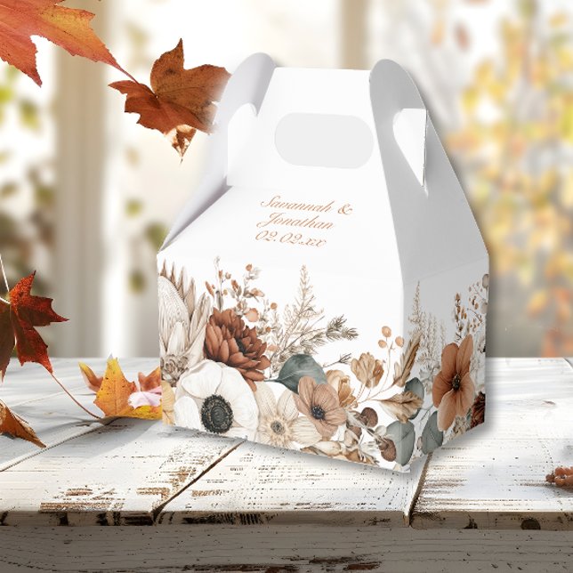 Caja Para Regalos Flores Secas de Otoño Bohemio (Subido por el creador)