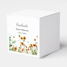 Caja Para Regalos flores silvestres amarillas modernas graduadas rús