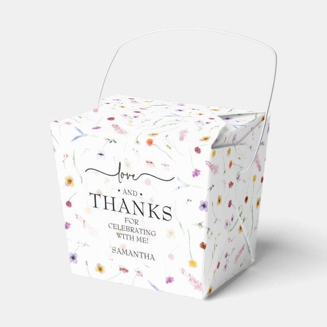 Caja Para Regalos Flores silvestres Baby Shower Small (Front Side)