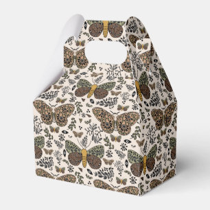 Caja Para Regalos Flores silvestres bohemias modernas patrón abstrac