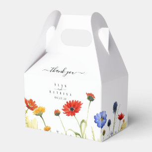 Caja Para Regalos Flores silvestres de pradera primaveral favorecen