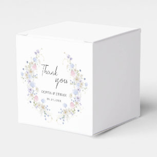 Caja Para Regalos Flores silvestres de primavera púrpura rosa agrade