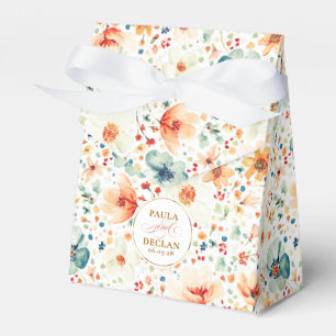 Caja Para Regalos Flores silvestres Elegante Romántico Boho Floral B
