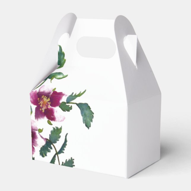 Caja Para Regalos Flores silvestres elegantes y modernas de acuarela (Front Side)