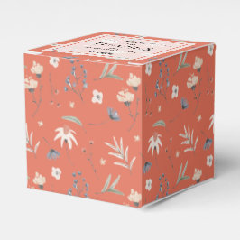 Caja Para Regalos Flores silvestres en el Baby Shower de Terracotta