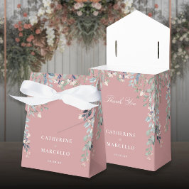 Caja Para Regalos Flores silvestres Floral Rosa Boda rosa