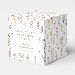 Caja Para Regalos Flores Silvestres Purpura Despedida de Soltera Agr