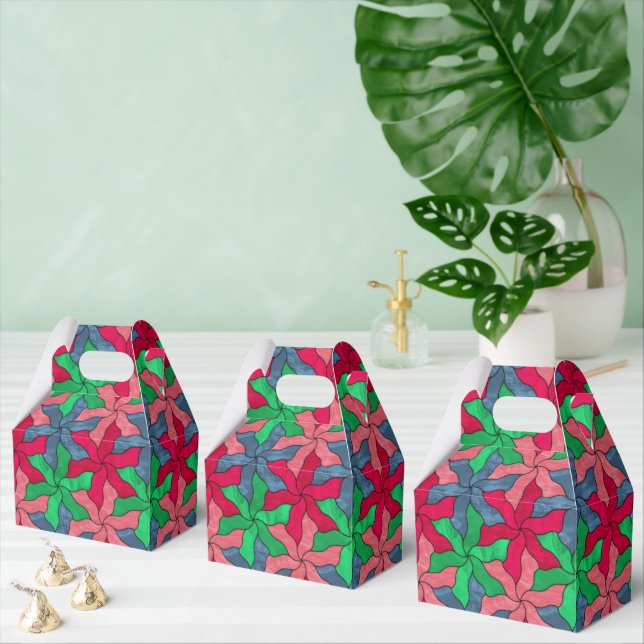 Caja Para Regalos Flores Tesselladas de vidrio templado (Múltiple)
